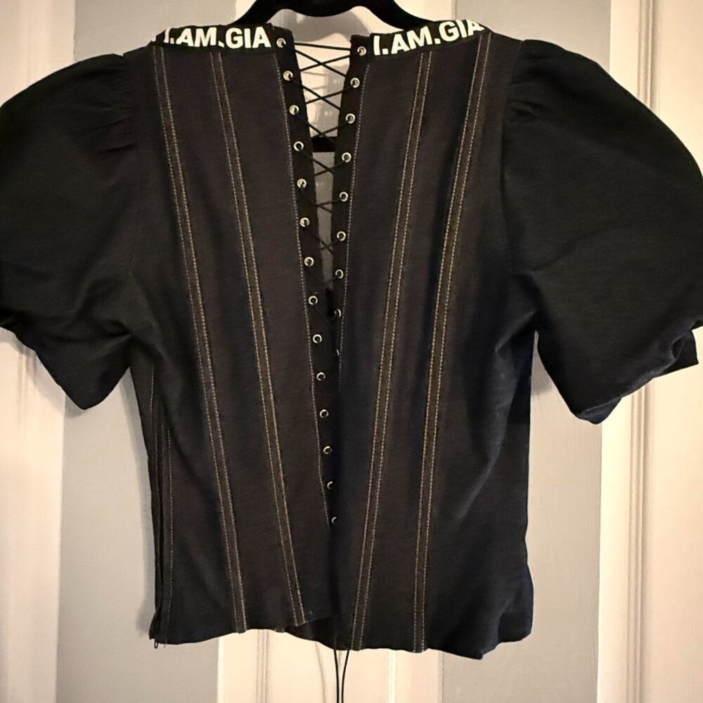 I.AM.GIA Chelsey Corset Denim Top - Picture 4 of 4